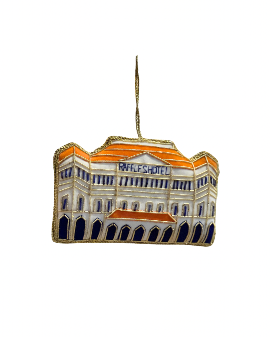 Embroidered Raffles Hotel Ornament
