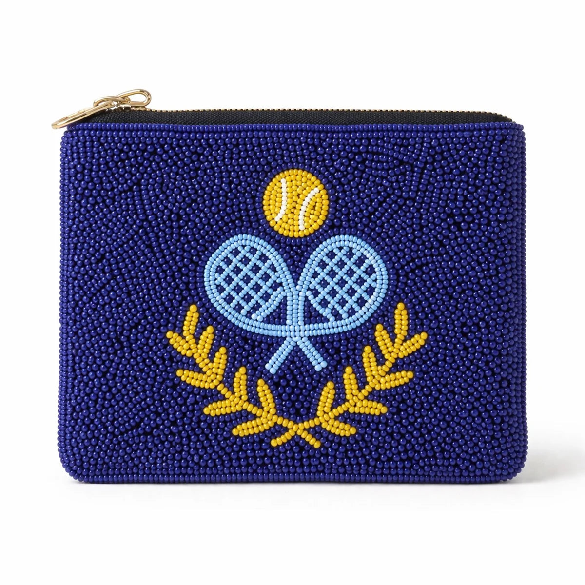 Hand-Embroidered Beaded Coin Pouch