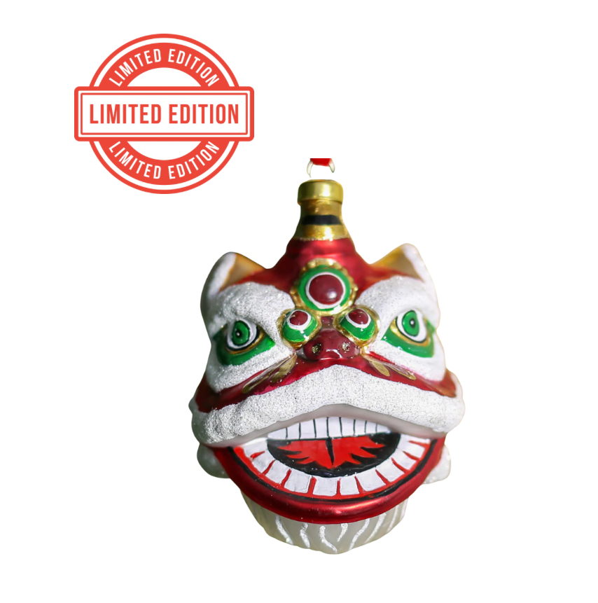 Lion Head Glass Bauble (Limited Edition)