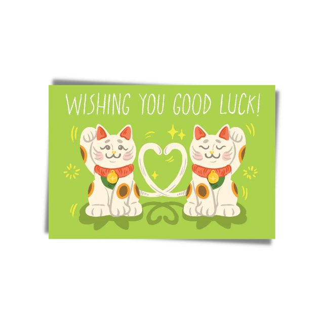 GREETING CARD: GOOD LUCK