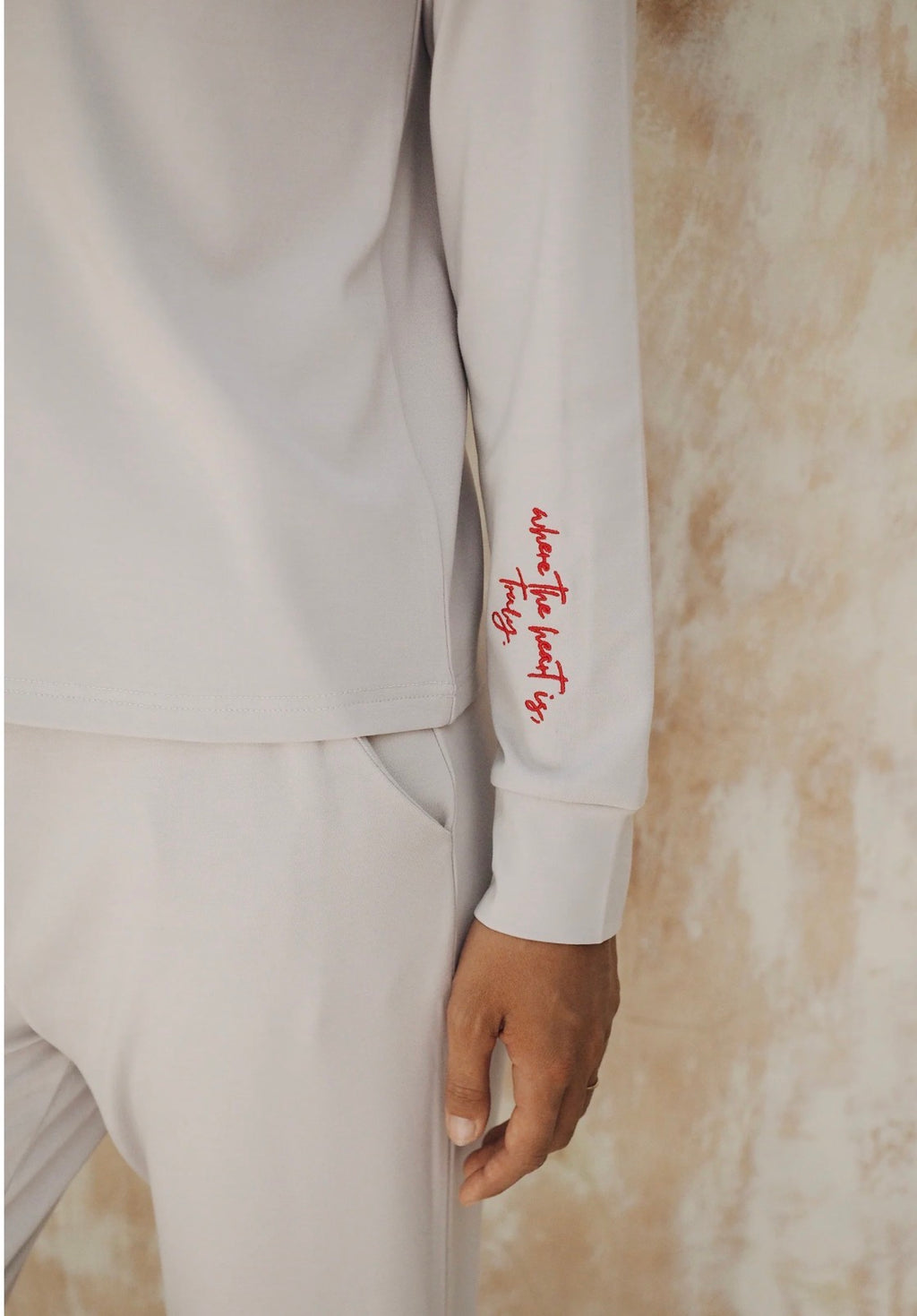 AirMode Jogger Set in Cloud Grey Heart