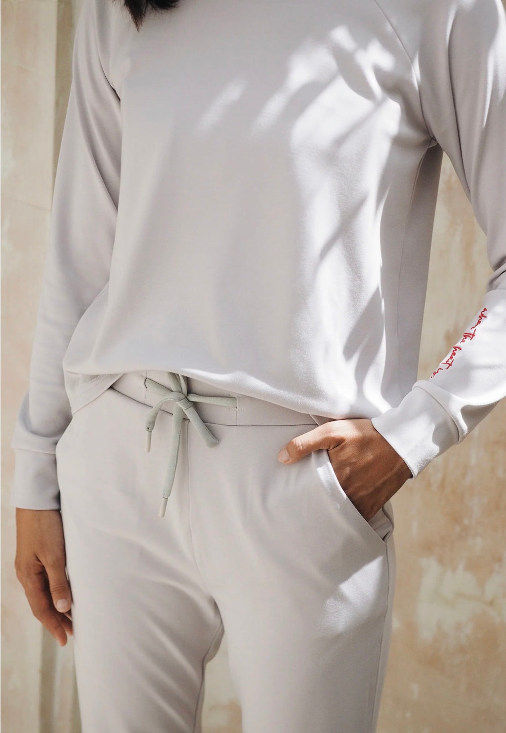 AirMode Jogger Set in Cloud Grey Heart