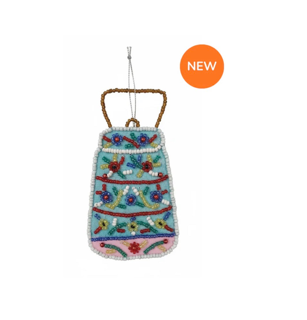 Embroidered Tiffin Ornament