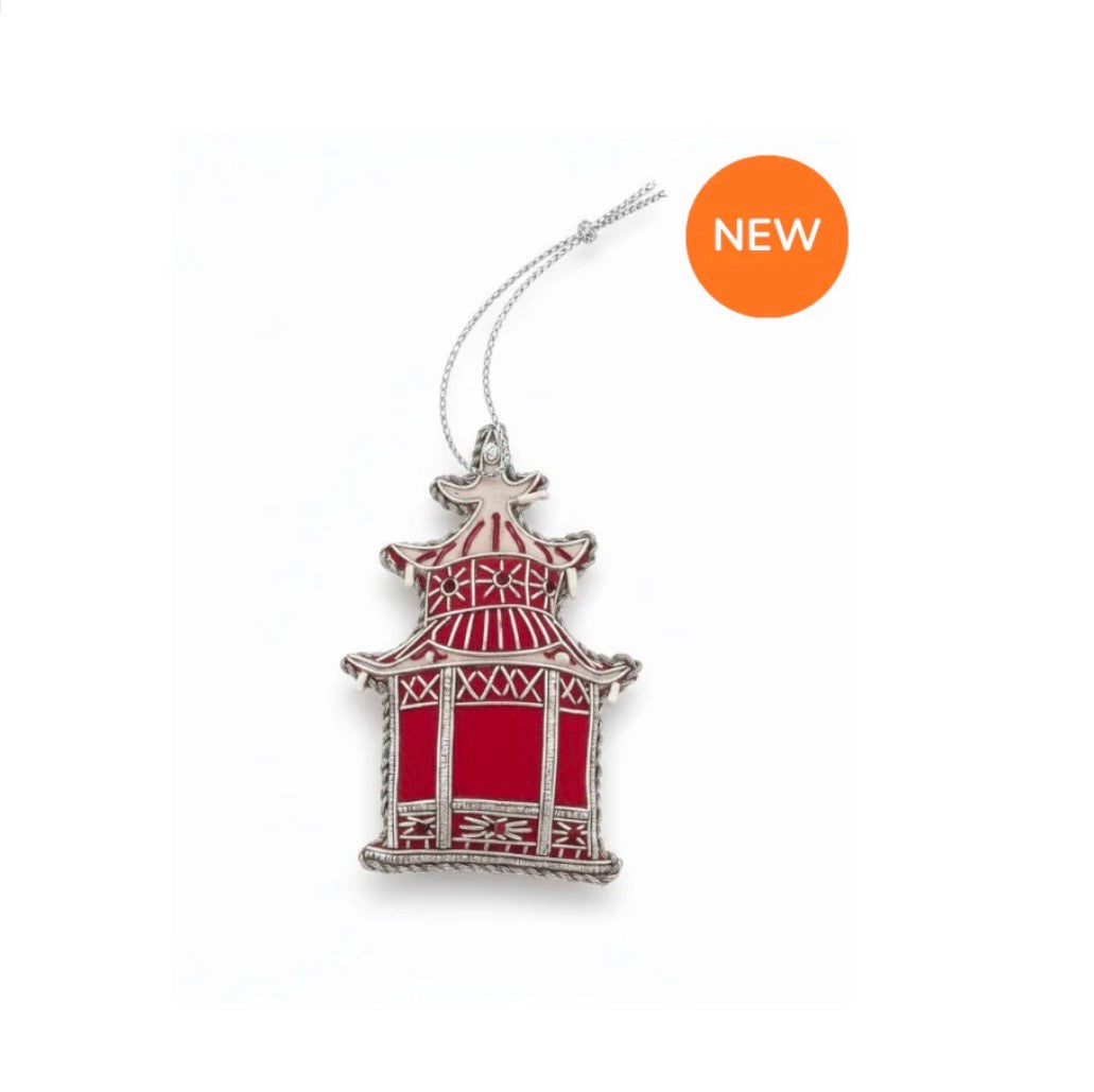 Embroidered Chinese Pagoda Ornament