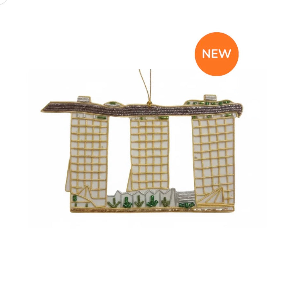 Embroidered Marina Bay Sands Ornament
