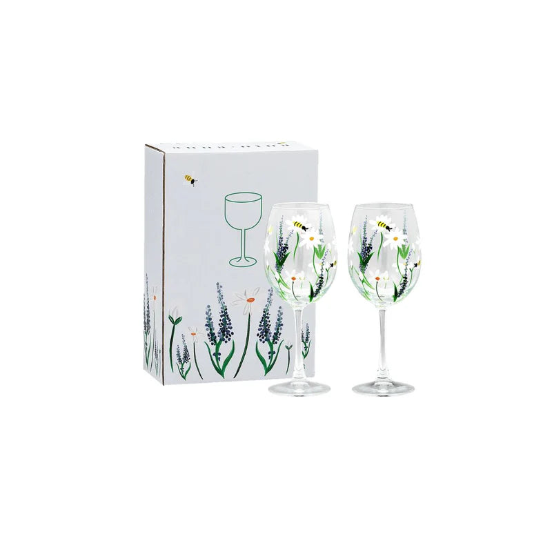 SPRING TIME TOAST WINE GLASSS SET OF 2
