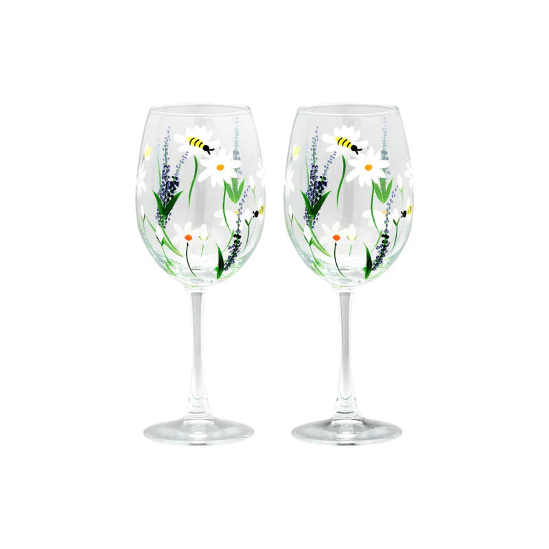 SPRING TIME TOAST WINE GLASSS SET OF 2