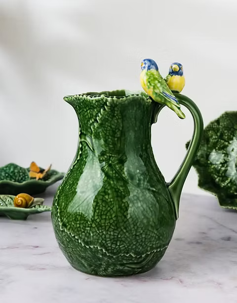 Blue Birds Jug Cineraria