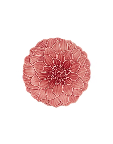 Maria Flor Dessert Plate - Dahlia Rosa