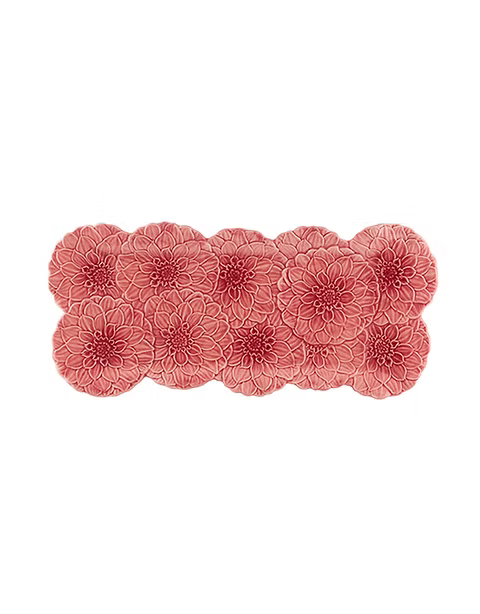 Maria Flor Cake Tray 47 cm, Dahlia Rosa