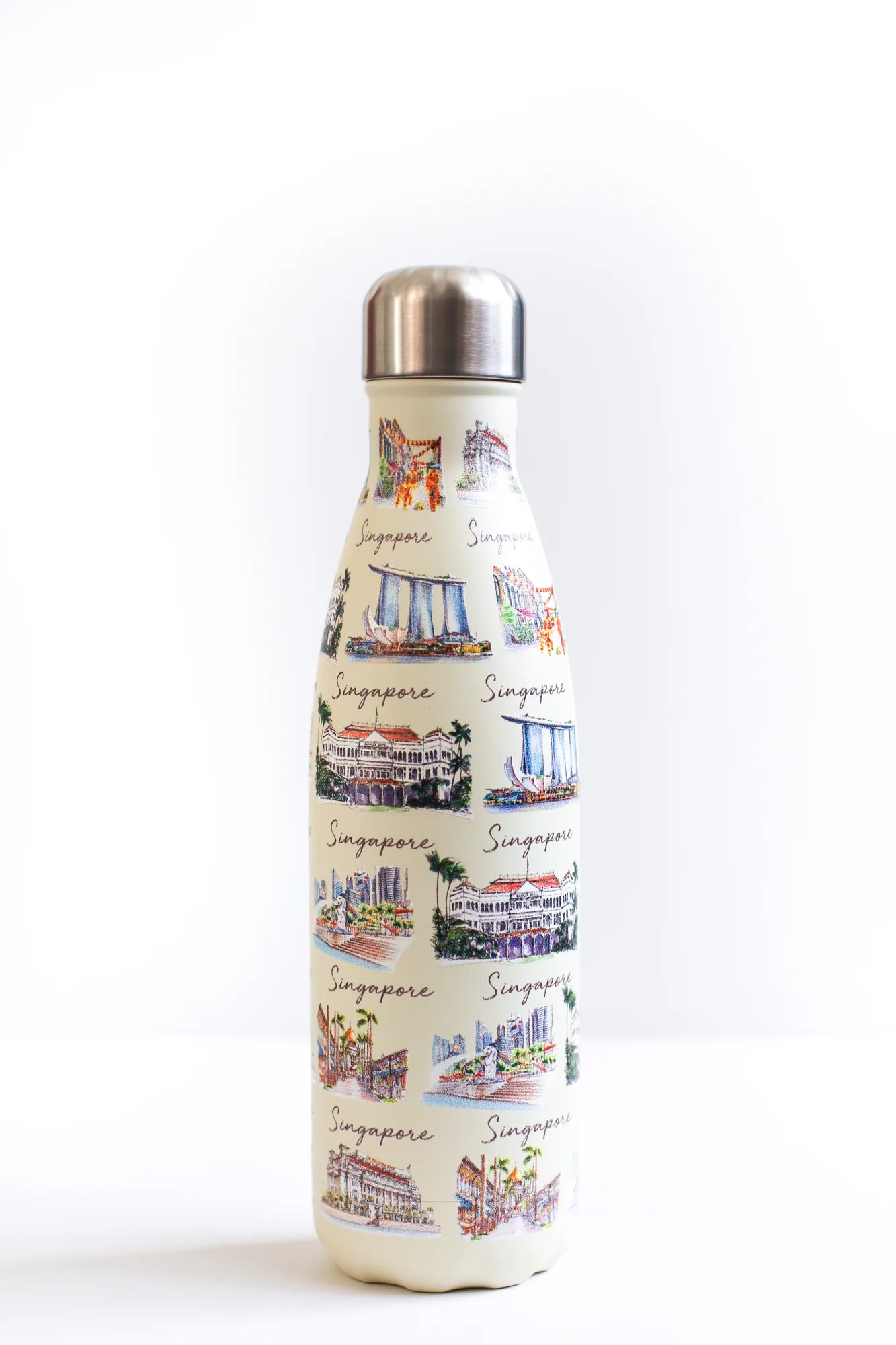 Beige Insulated Water Bottle - 500ml