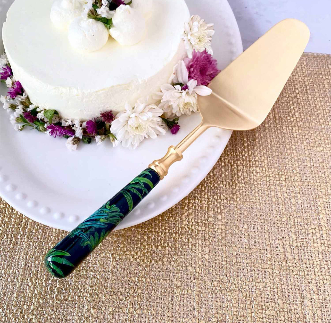 Single Cake Server - Amazonia Night