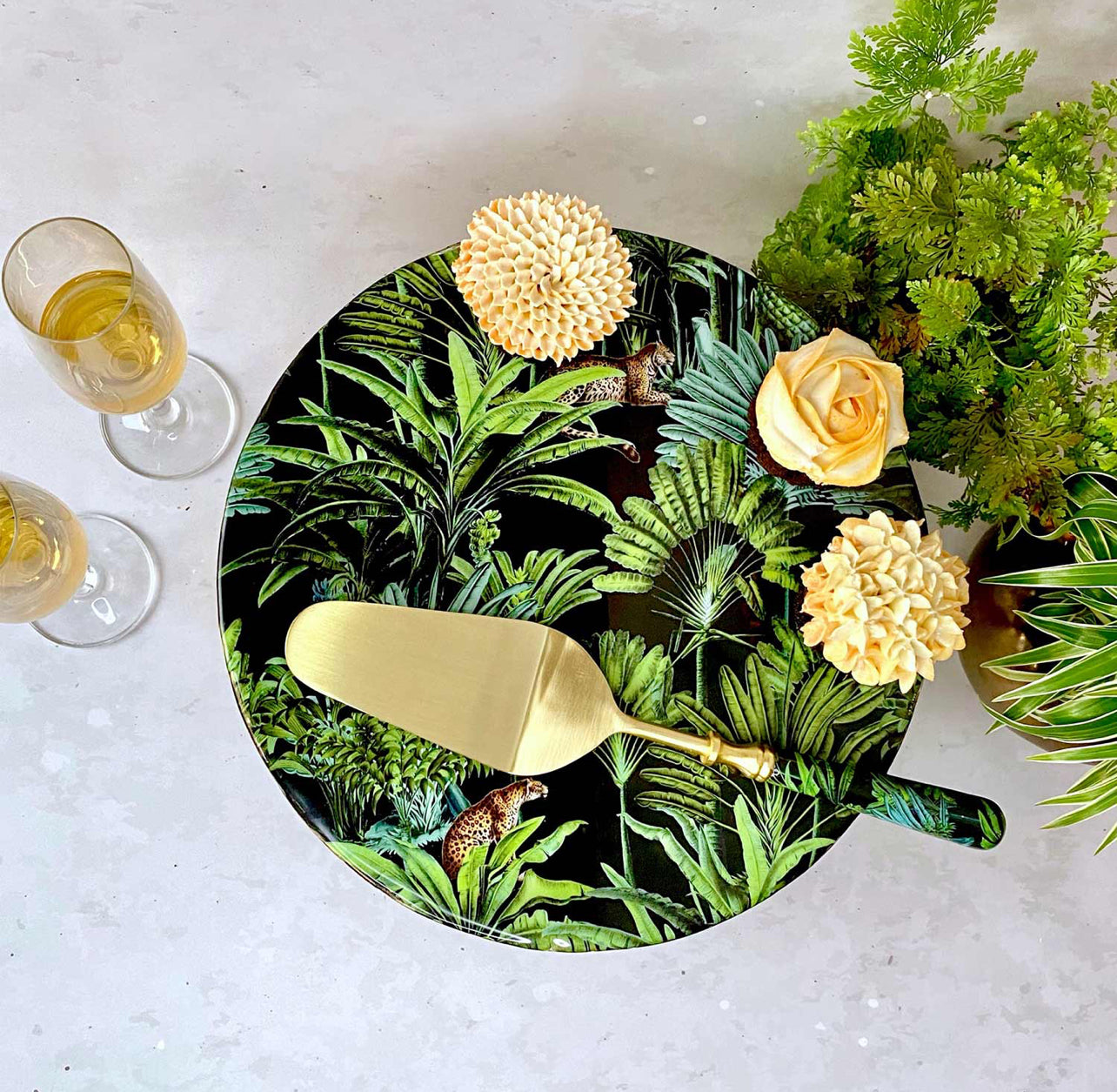 Single Cake Server - Amazonia Night