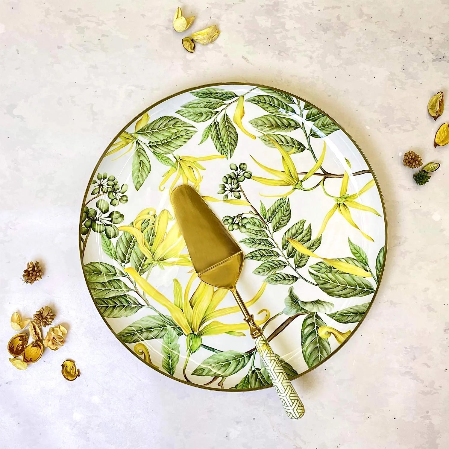 Single Cake Server - Borneo Botanical