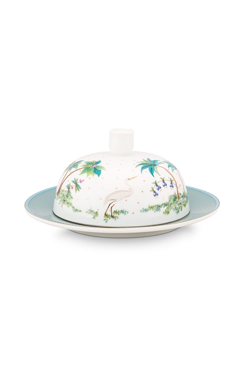 Jolie Flowers Butter Dish