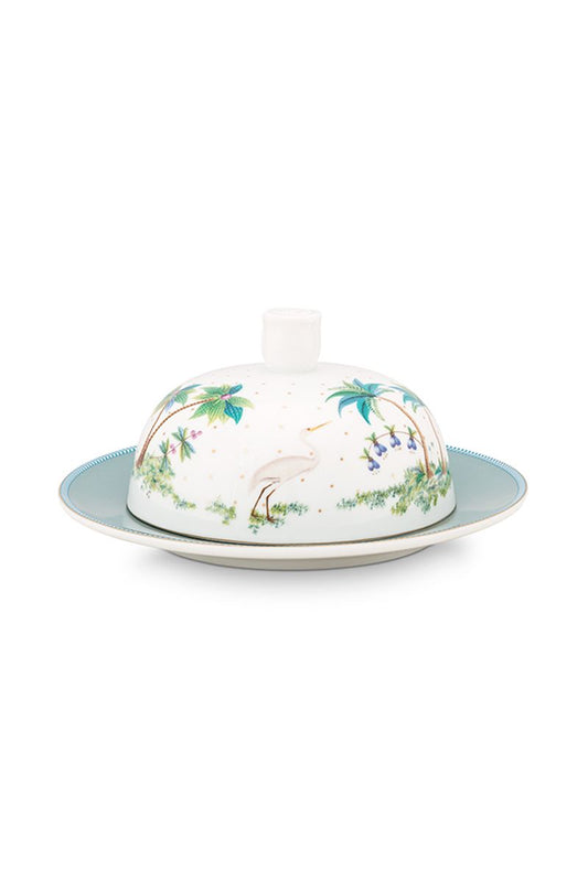 Jolie Flowers Butter Dish