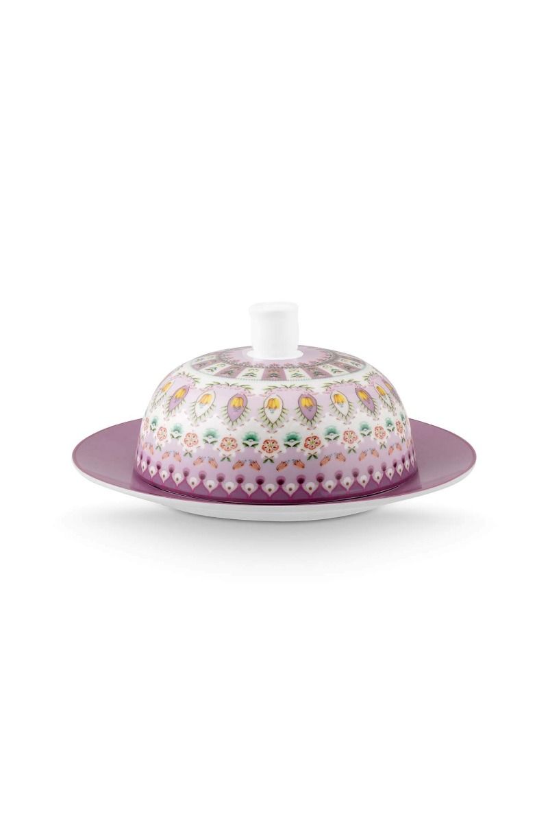 Lily and Lotus Butter Dish