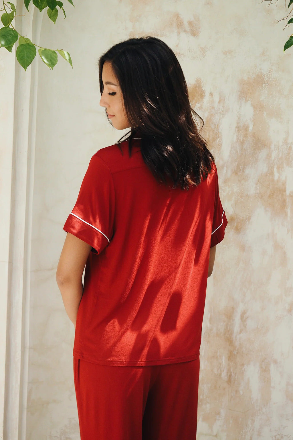 Signature Pants Set in Merah Putih