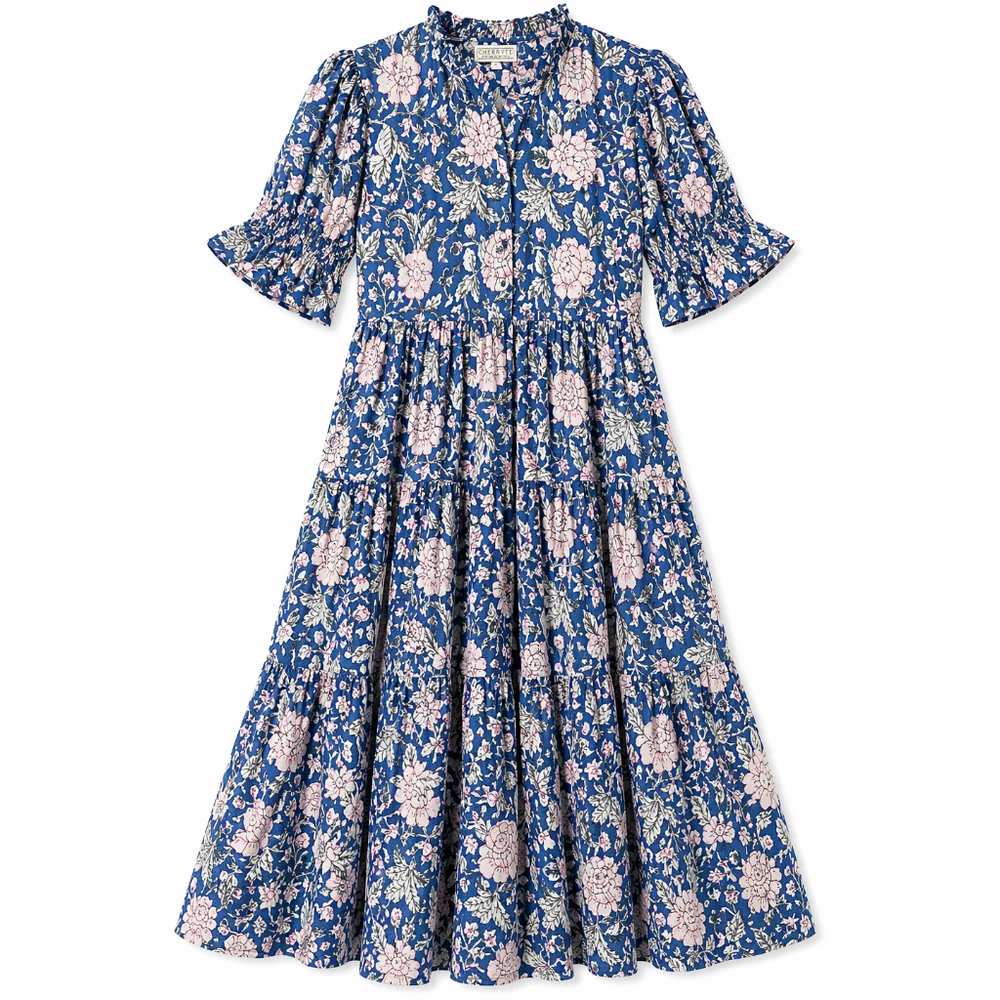 Midnight Wisteria Regency Dress