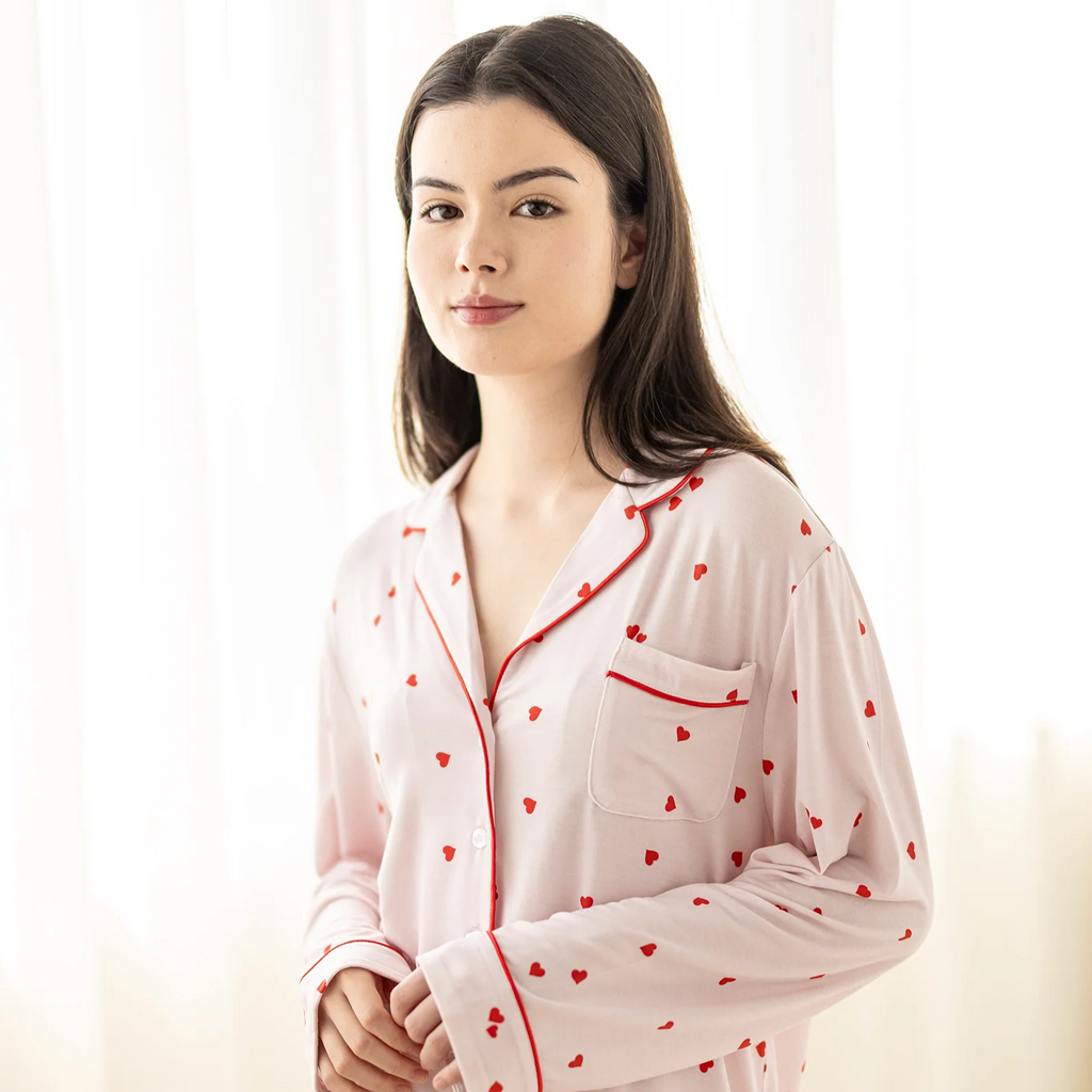 Signature Long Pyjamas Set in Hearts