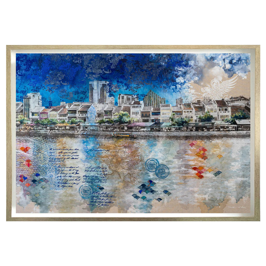 River By Night Canvas Print