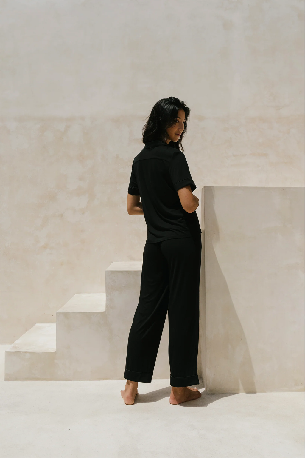 Signature Pants Set in Noir