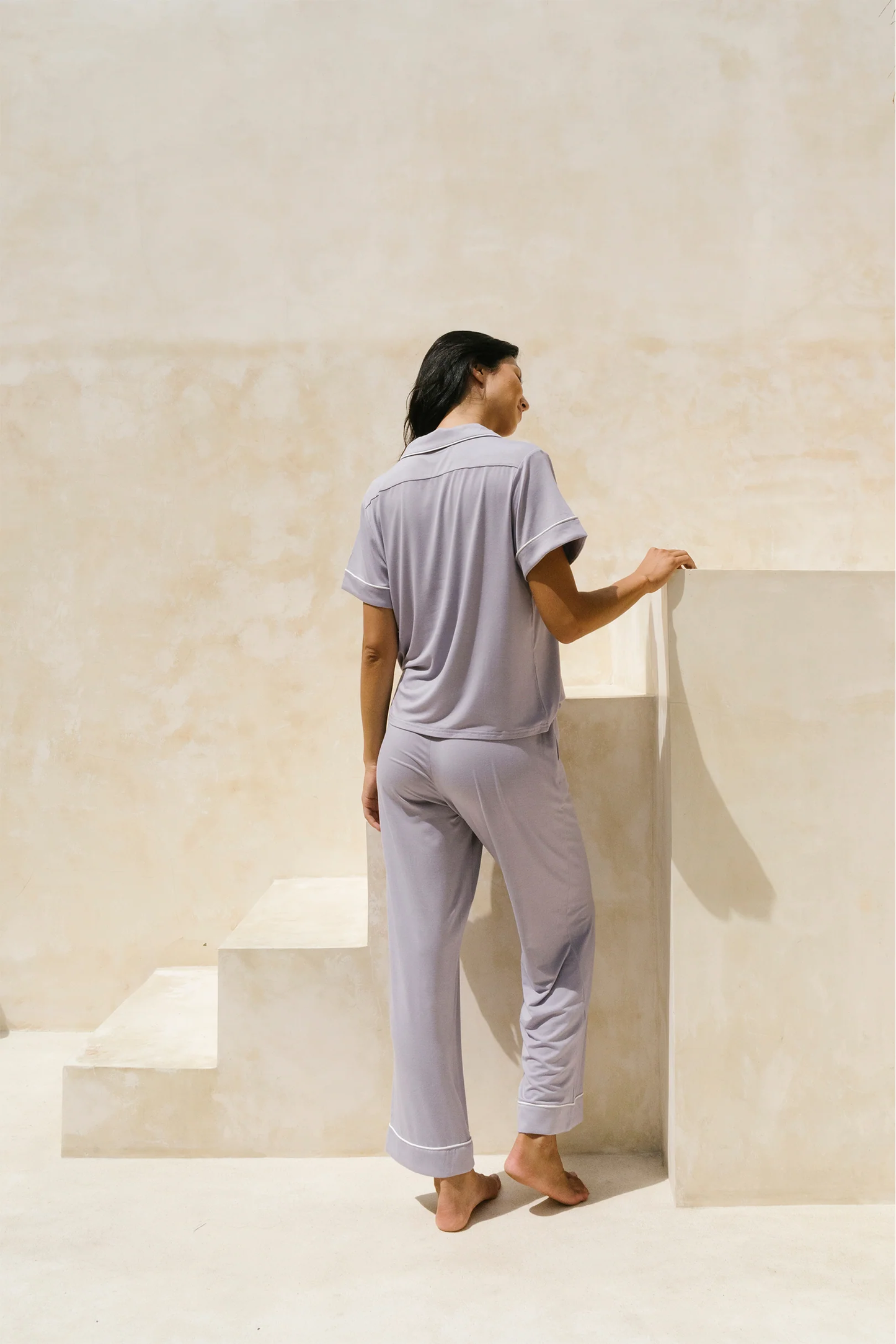 Signature Pants Set - LILAC GREY