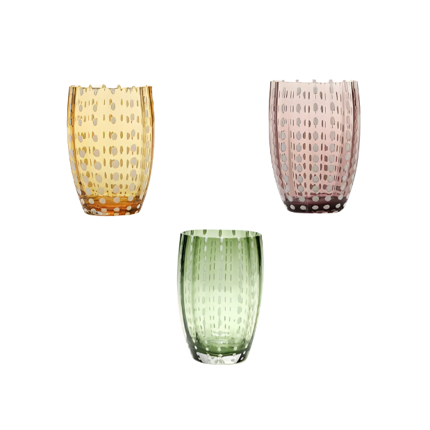 Zafferano Perle Tumbler Coloured glass