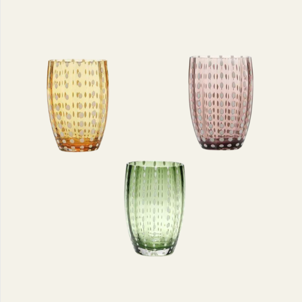 Zafferano Perle Tumbler Coloured glass