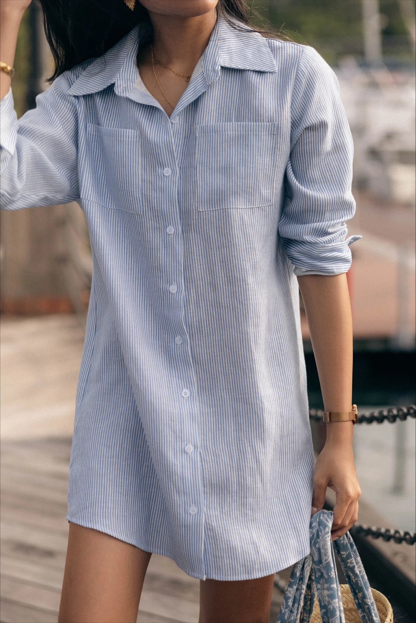 Classic Linen Shirt Dress (3 Colours)