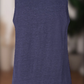 Classic Linen Knit Tee in Navy Blue