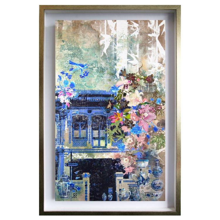 Sunbirds & Cherry Blossoms Canvas Print