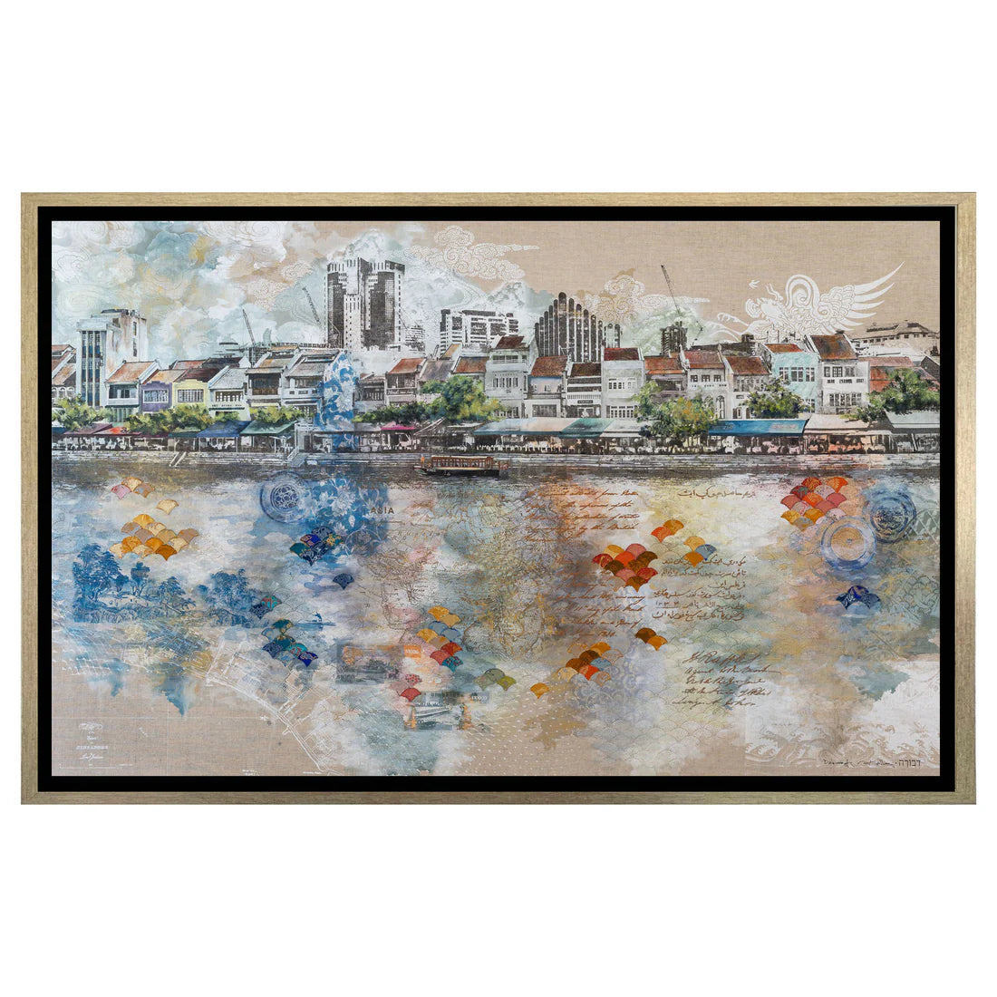 The Singapore River Canvas Print