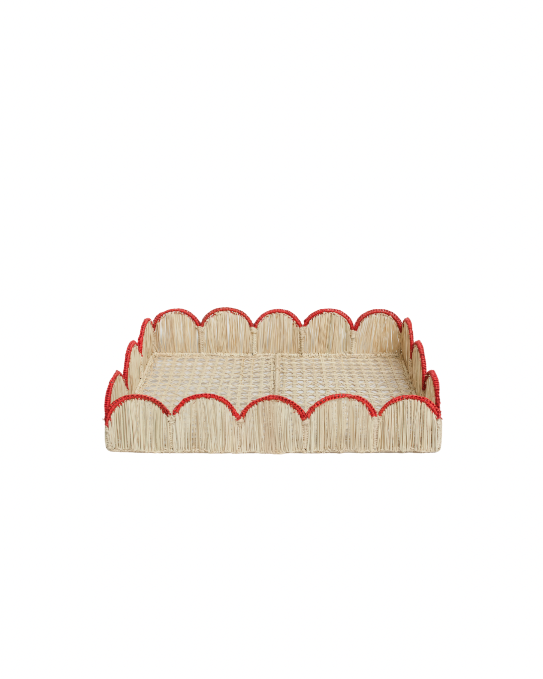 Iraca Palm Scallop Tray