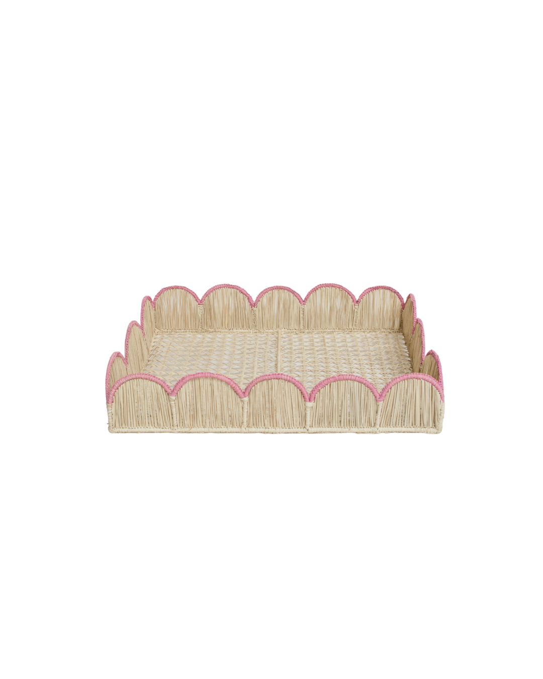 Iraca Palm Scallop Tray