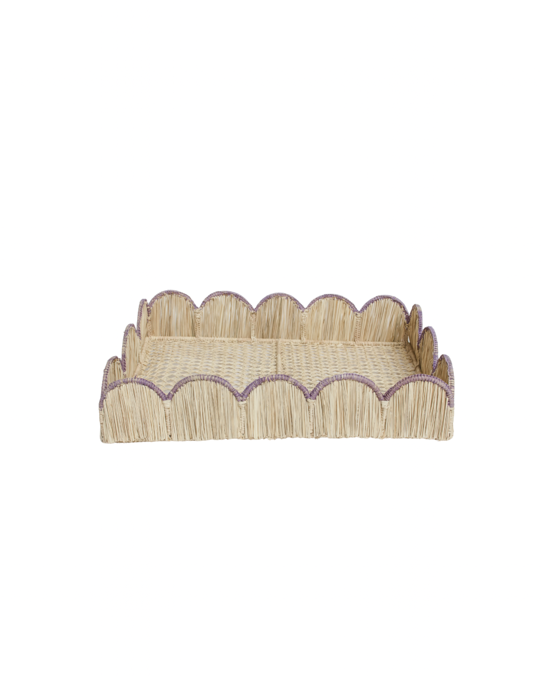 Iraca Palm Scallop Tray