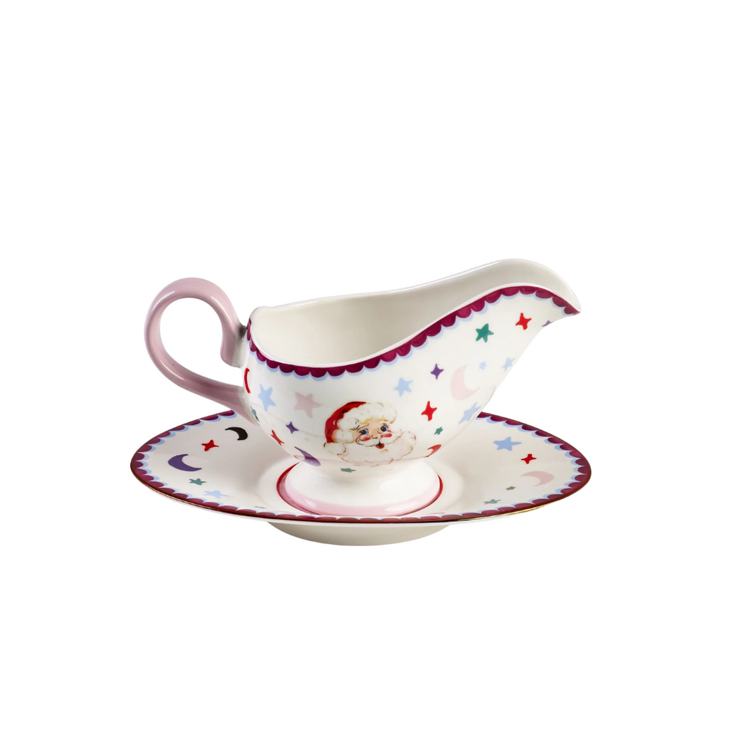 Santa Gravy Boat and Saucer