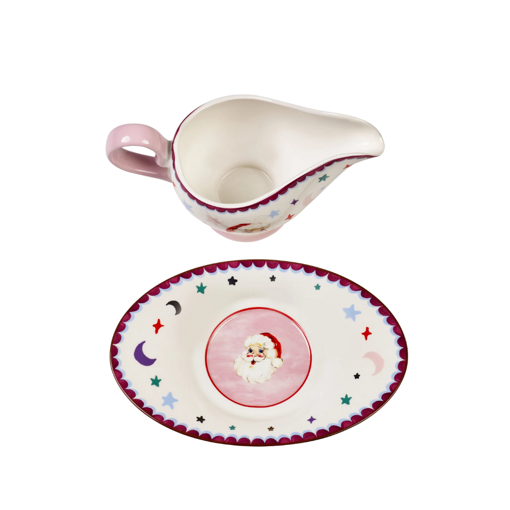 Santa Gravy Boat and Saucer