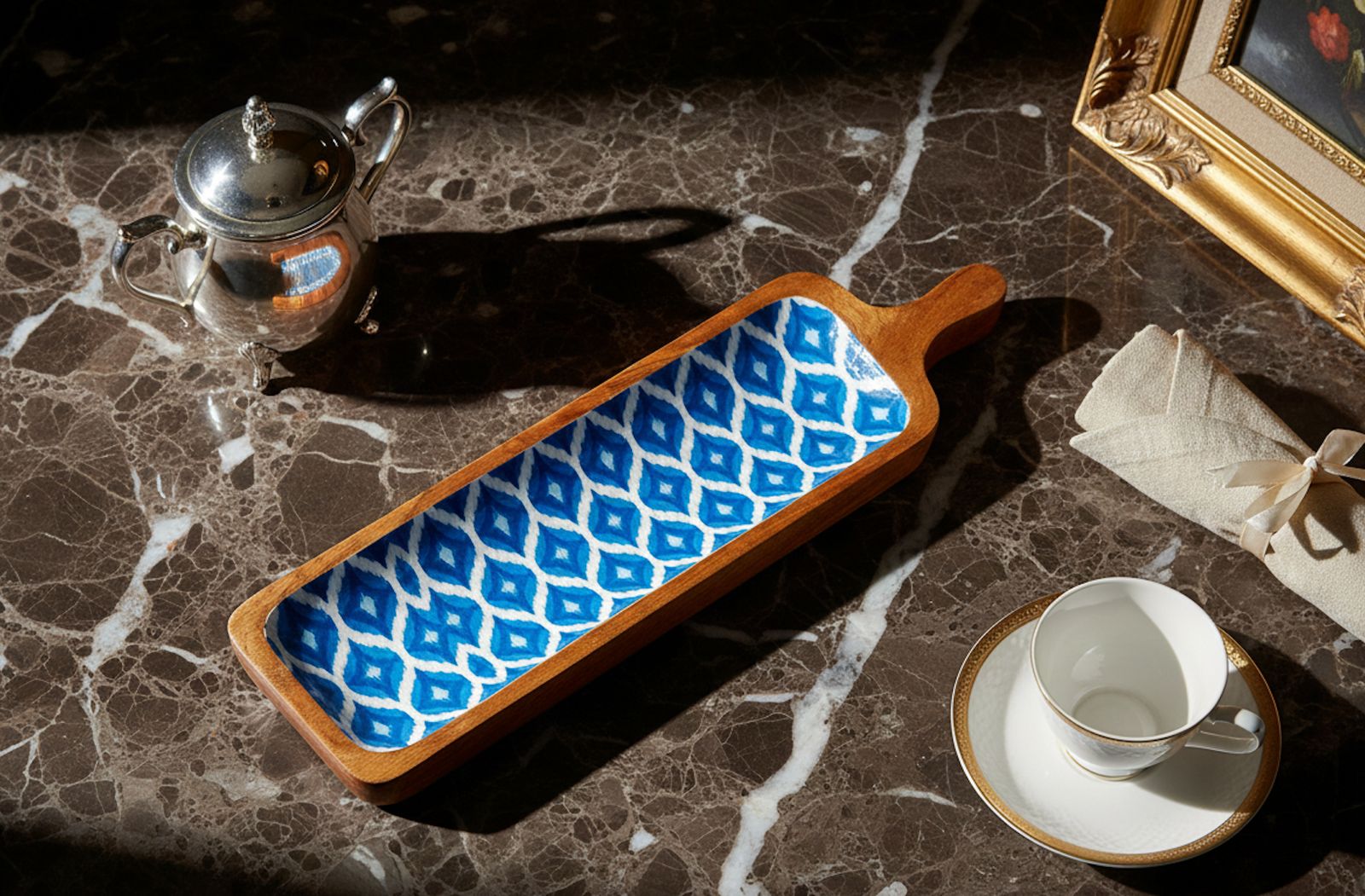 Moroccan Blue Bat Platter