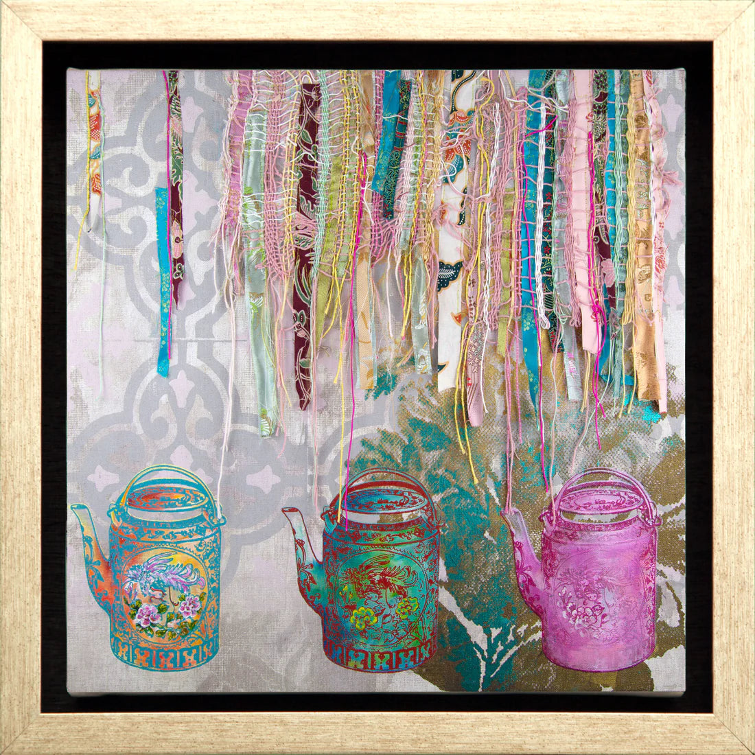 Woven Teapots (2020) Canvas Print