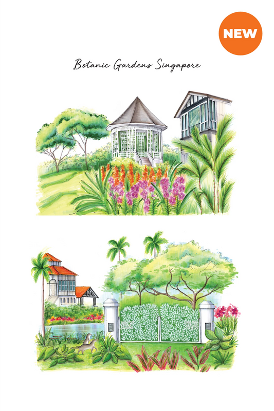 Linen Tea Towel (Botanic Garden) (Limited Edition)