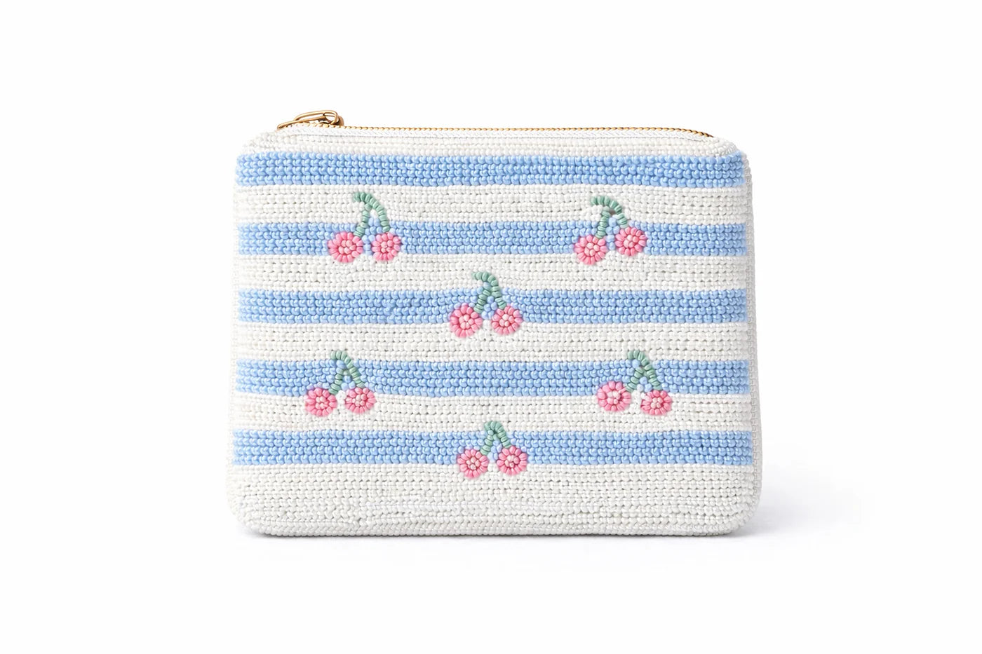 Hand-Embroidered Beaded Coin Pouch