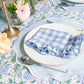 Gingham Ruffle Napkins/Placemat Set of 4