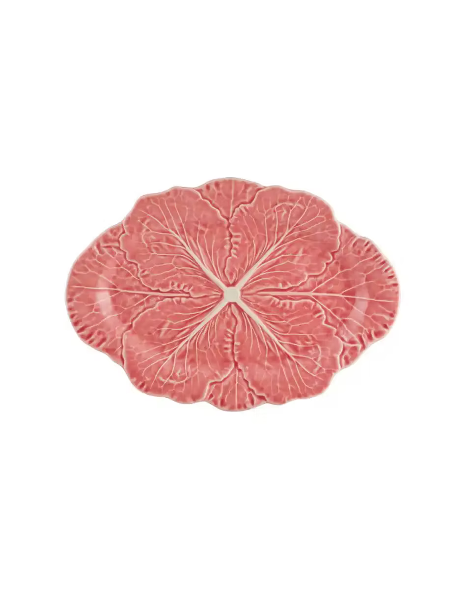 Cabbage Oval Platter Pink 37 cm