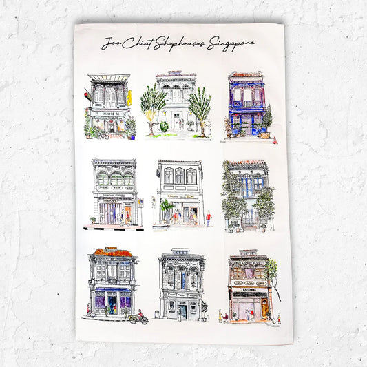 Organic Cotton Tea Towel (Joo Chiat Shophouse)