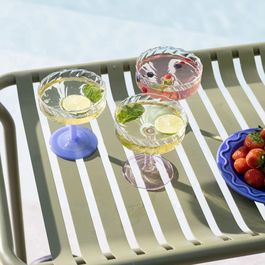 Coupe Twirl Glass Set of 2