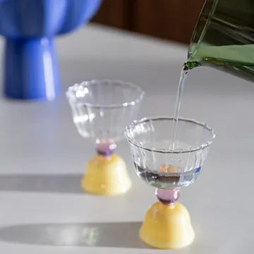 Caramel Tulip Glass Set of 2