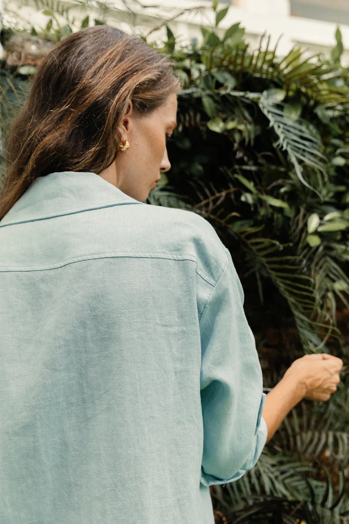 Classic Linen Shirt Dress (3 Colours)