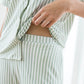 Signature Pyjamas Set in Green Stripes