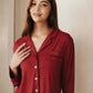 Signature Long Pyjamas Set in Wine